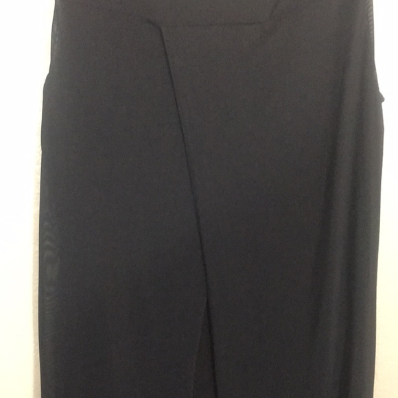 NYGARD Jersey Knit Chiffon Overlay with Crisscross Back Yoke and Side Vents - Picture 11 of 15